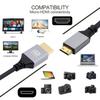 Xiwai Mini HDMI HDTV Hyper Slim HDMI Cord 8K 4K To for Cameras and HDTVs Ultra-Thin 2.1 Cable, 0.5 Meter, 2.0, Type-A Type-C