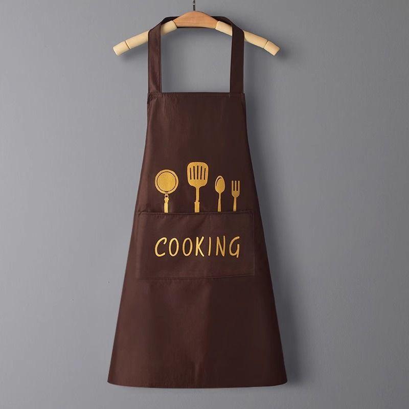 Kitchen Apron with Hand Wipe Pockets Waterproof and Oil Proof  for Cooking Baking Chef's Favorite Great for Men Women Adult