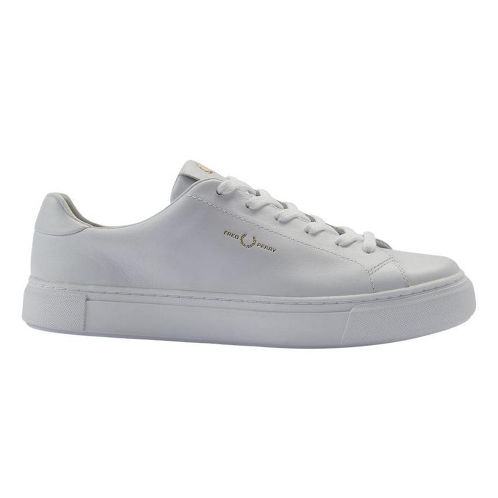 Fred Perry Mens Classic Logo Leather Trainers