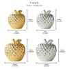 Apple Ceramic Statue Collection Minimalist Simple Desktop Ornament for Centerpiece Fireplace Desk Cabinet Christmas Gift