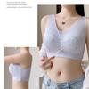 Big Breasts Show Small Underwear Women's Summer Thin Section Gathered Without Steel Ring Seamless Large Size Anti-glare and Anti-sagging Bra