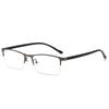 New Metal Half-frame Anti-blue Light Reading Glasses For Business Men Lightweight Reading Glasses
