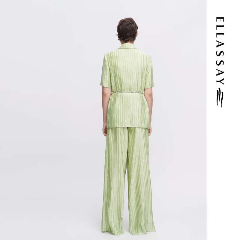 ELLASSAY Women's Slimming Relaxed Wide-Leg Pants