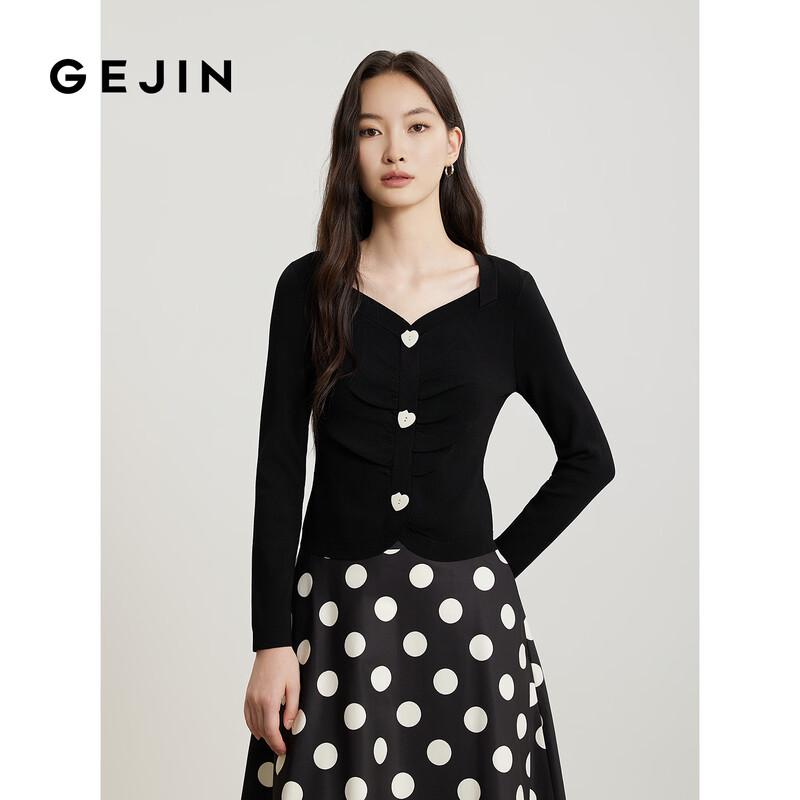Women s Pleated Square Neck Knitted Cardigan M