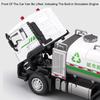 1:50 Dust Suppression Spray Sanitation Car Model Toy Alloy Die-cast Pull Back Light Sound Engineering Vehicle Children's Toys