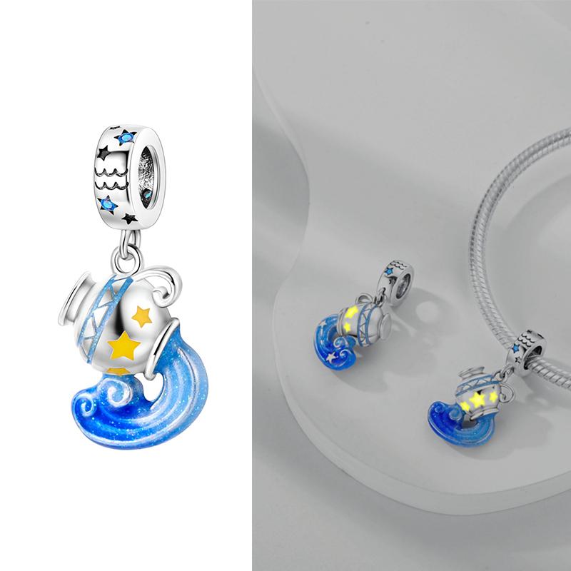 Copper Sky Moon Star Sun Rainbow Beads Fit Original Bracelet Necklace For Women Jewelry Making Gift