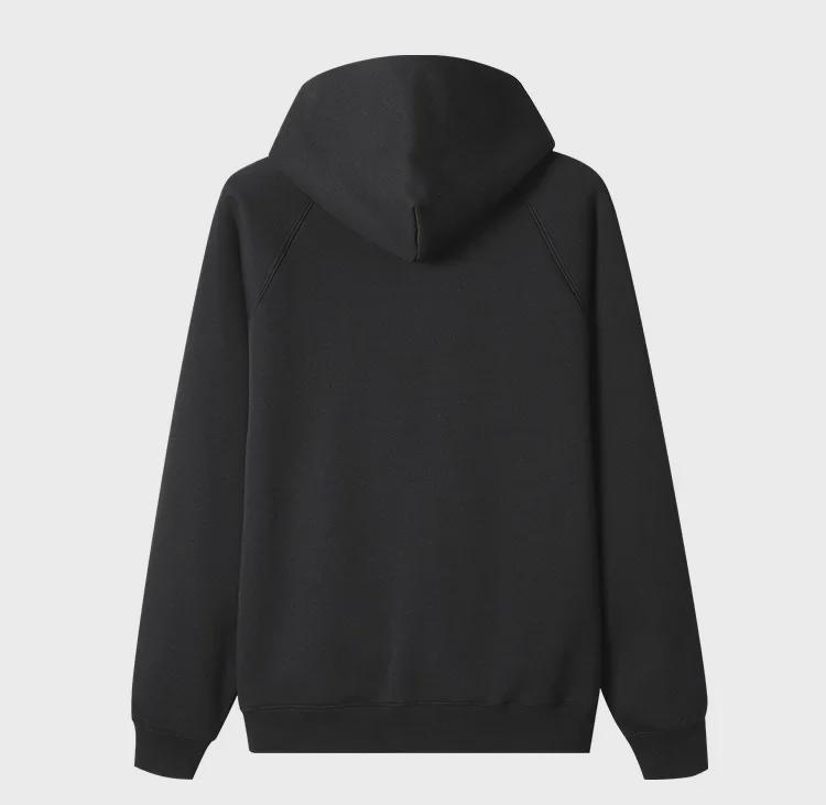 Men's Plush 360g Heavyweight Zipper Hoodie - Trendy, Versatile Sweatshirt for Fall and Winter