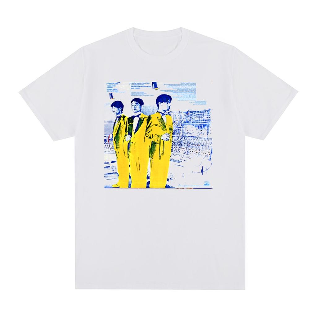 YMO Yellow Magic Orchestra Maglietta Vintage synthpop giappone kraftwerk musica Cotone Maglietta Uomo Nuova Maglietta Maglietta Top Donna