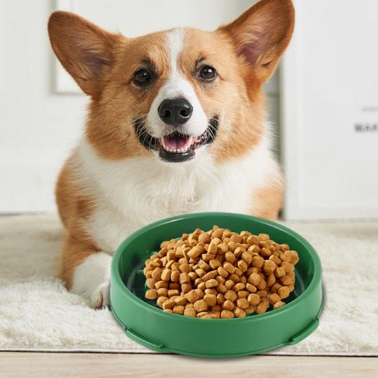 Dog Slow Feeder Bowl Large Breed Unbreakable Safe Slow Down Eating Reduce Bloating Dog Bowl Easy to Clean Maze Pet Feeder