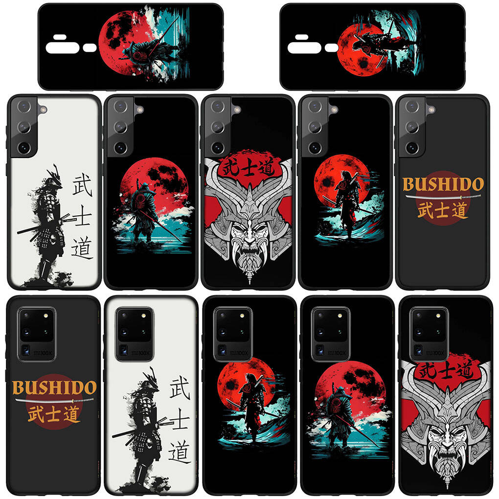 Phone Case for iPhone 17 16 15 Plus X XR 16E Huawei P30 P20 Lite Redmi Note 14 12 11 13 Pro Max OPPO A60 A80 A40 A18 A38 A17 A54 Bushido Samurai Cover