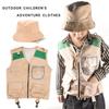 Summer Clothing Kids Explorer Vest Tool Clothing Pretend Play Costumes  Party Clothes