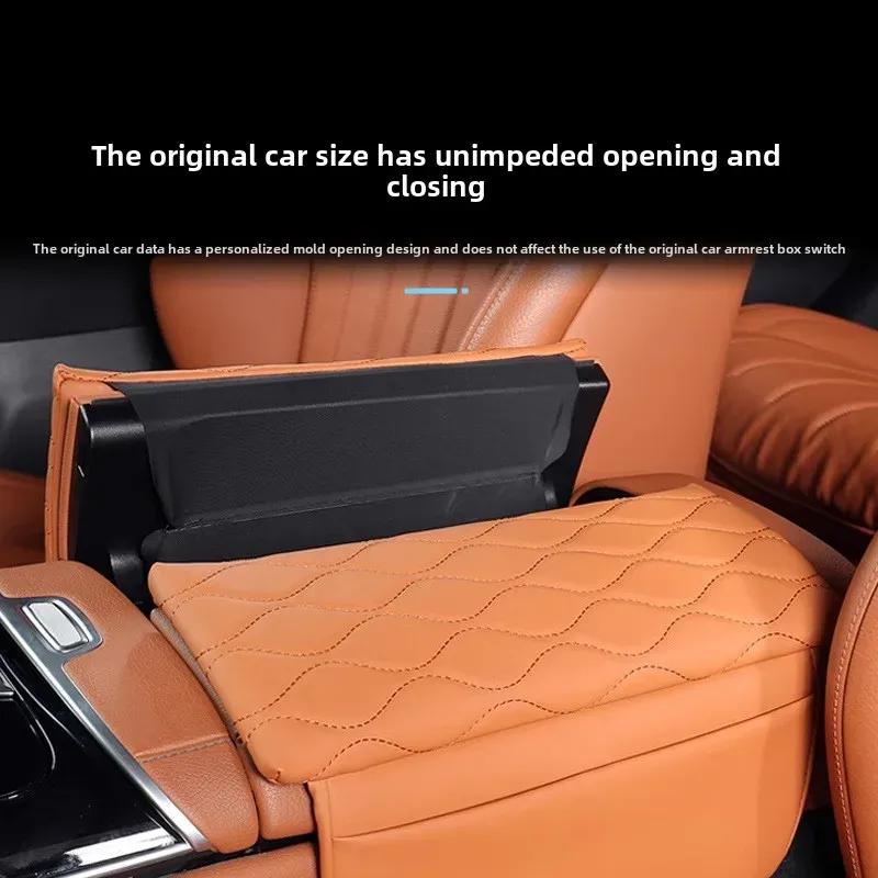 Suitable for Mercedes-Benz S-class Armrest Box Mat S400L4500 Maybach S480 Armrest Heightening Cushion Car Interior Protection
