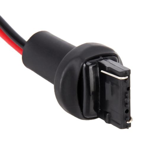 1 Pair 7440 T20 Wiring Harness Heat Resistance Multifunctional Plastic Socket Connector Wiring Harness for Headlight