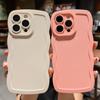 Fashion Cute Solid Curly Wave Phone Case For iPhone 16 15 14 13 12 11 Pro Max X XR XS 8 7 Plus SE 3 Soft Shockproof Bumper Cover