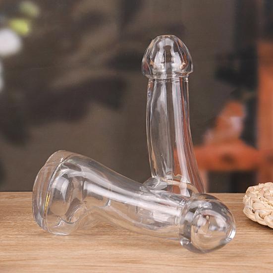 Morsomt Peniscocktailglass Kreative Bar Natt Shotglass for Øl Juice Drikker Gjennomsiktig Drikkekopp for Puber Fester