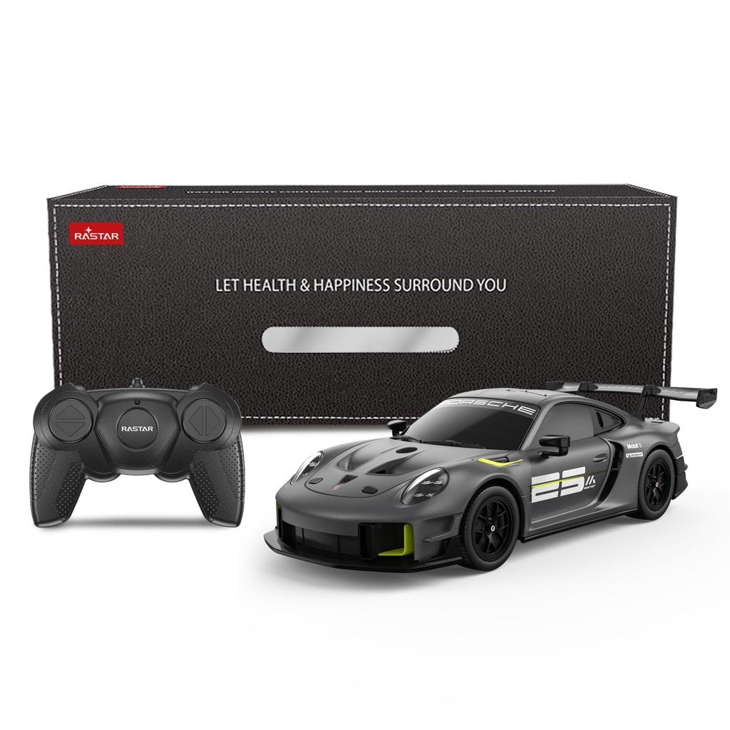 RASTAR Porsche 911 GT 2 RS Model Car, 1:24 Scale RC Porsche 911 GT 2-RS Clubsport 25 Remote Control Car for Kids and Adults, RC Sports Supercar Gray