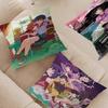Monogatari Anime Cushion Cover Car Throw Pillow Case For Sofa Car Christmas Gift 40x40cm 45x45cm