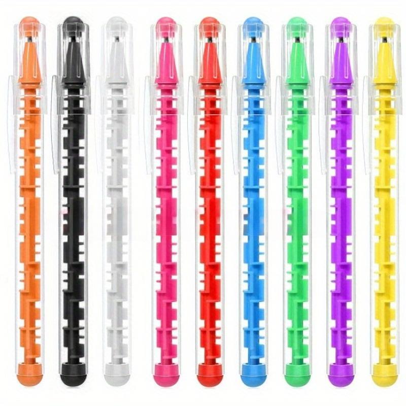 4 шт. Креативные Забавные Шариковые Ручки-Лабиринты - Новинка, Учебные Канцелярские Принадлежности, Подходят для Классной Комнаты и Офиса, Призы для Учащихся