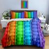 Rainbow bubble texture Bedding Duvet cover sets Duvet covers Pillowcases gifts (1 * Duvet Cover 2 * Pillowcases, without duvet insert)