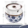 Zhishi Ceramic Lard Storage Jar with Double Handles