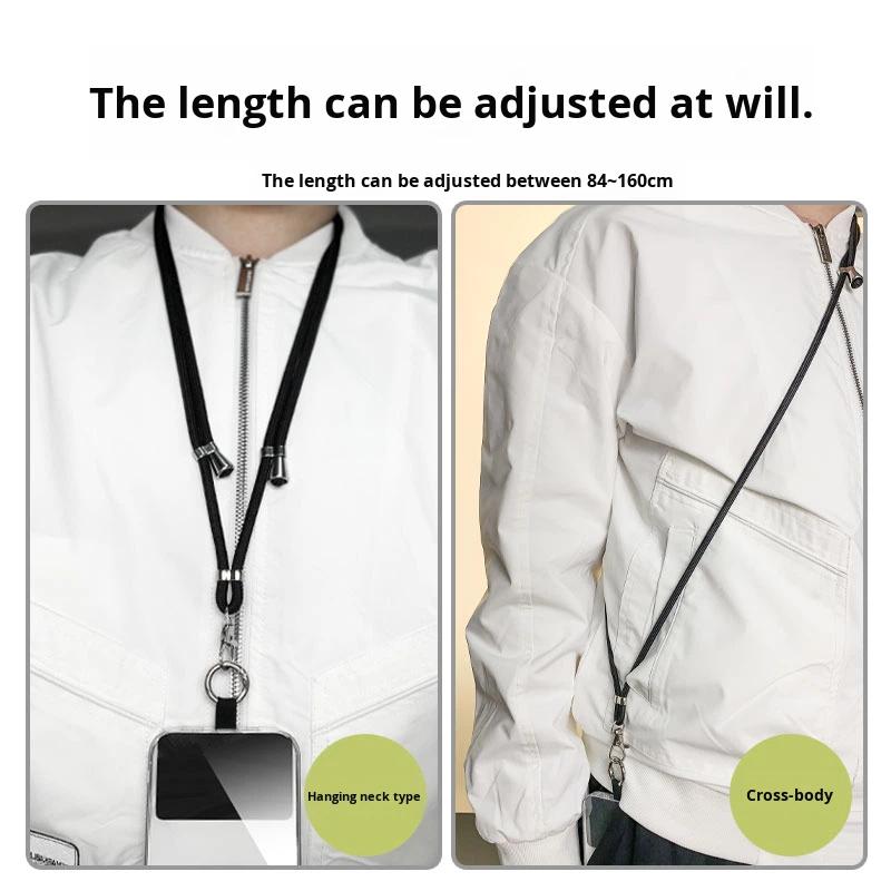 Short Neck Strap Phone Lanyard Crossbody Adjustable Creative Women Keychain Anti-Lost Strap 160cm Individually Packaged