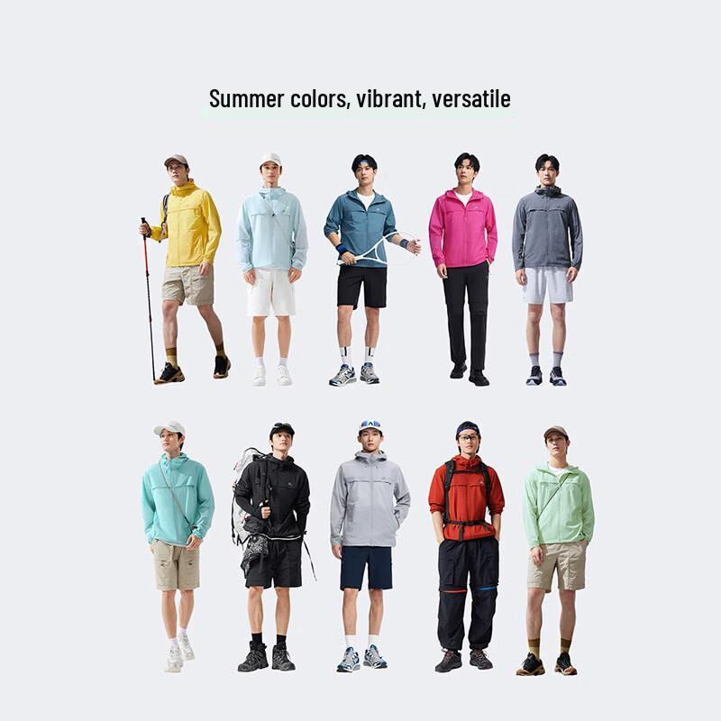 Pioneer Camp Men's Summer Outdoor Breathable Hooded Sun Protection Jacket