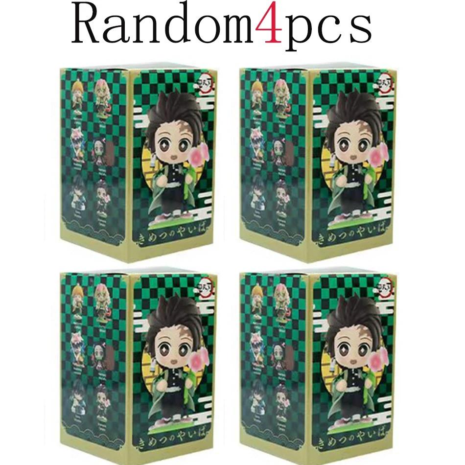 Demon Slayer Figure Set 12pcs Q Version Anime PVC Collectible Model Toy Desktop Decoration Gift for Fans