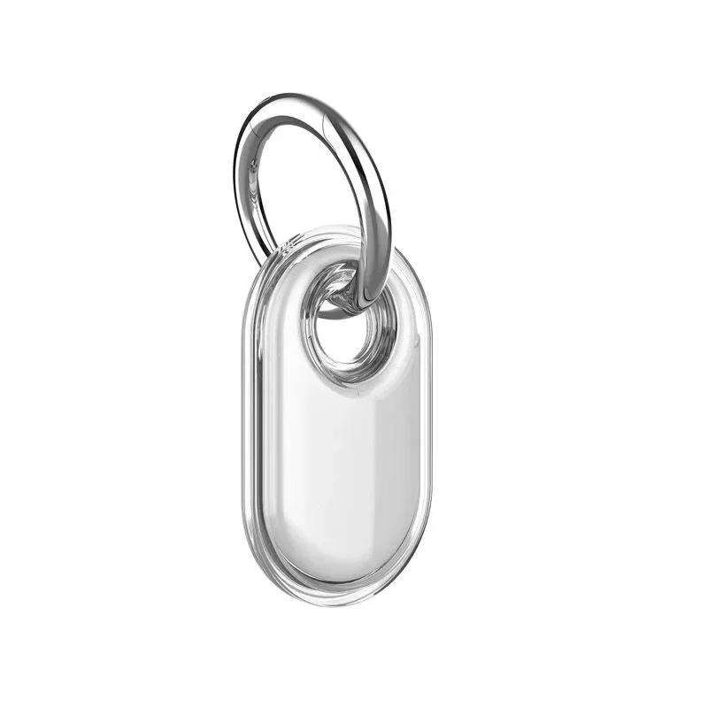 TPU Case Anti-Drop Protective Case with Keychain Anti-Scratch Trackers Holder for Keys Wallet Luggage Pets for Galaxy SmartTag 2