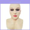 Kaal Mooie Vrouw Latex Hoofdmasker Halloween Cosplay Kostuum Requisiet Voor Volwassenen