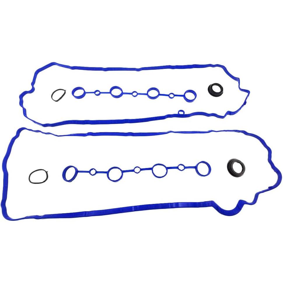 Left & Right Valve Cover Gasket Set For Porsche Cayenne V8 955 Durable Superior Reliability Part # 94810593205,94810593103(Black)