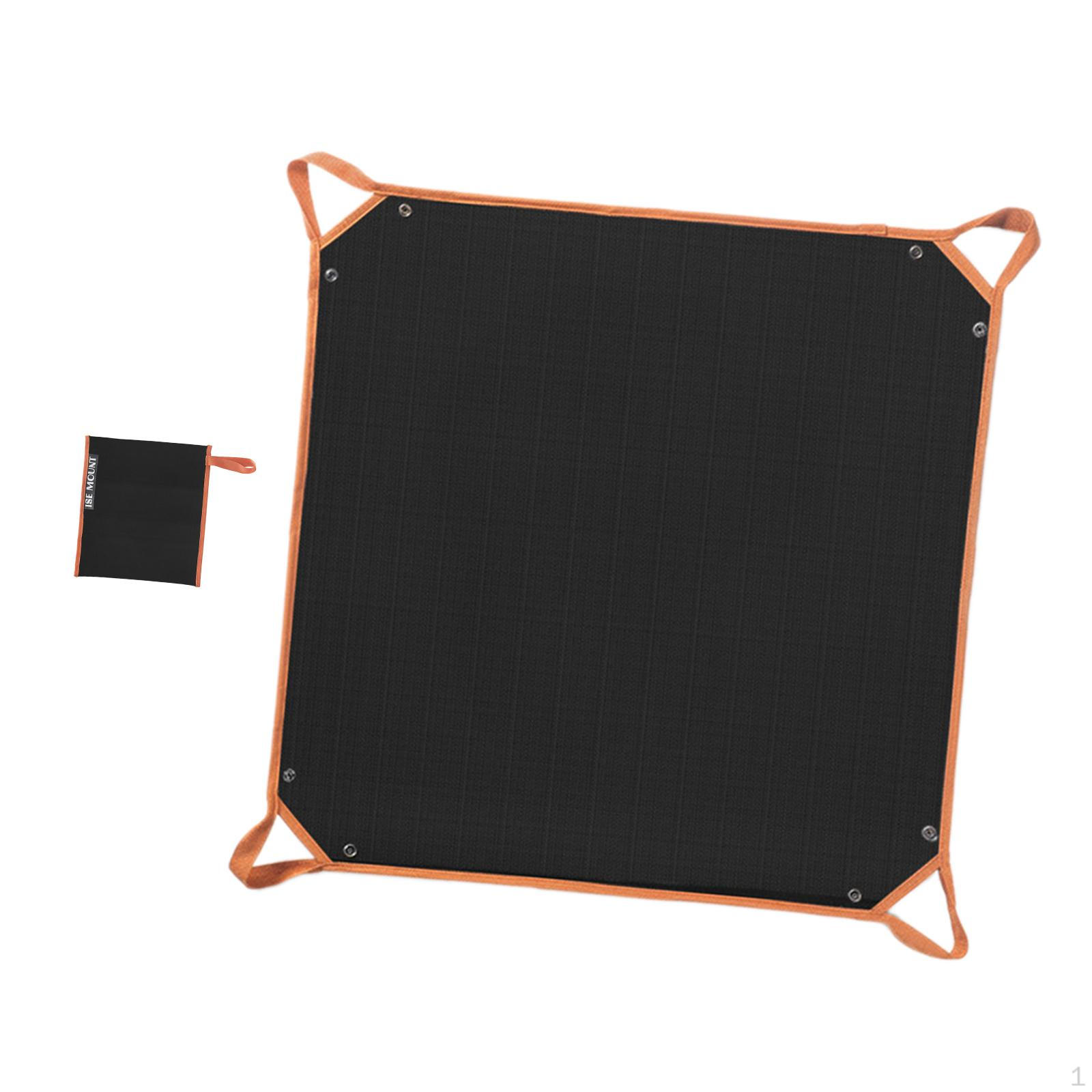 

Кемпинговый огнестойкий ковер, легкий защитный коврик для сжигания дров, сумка для барбекю, походов Large