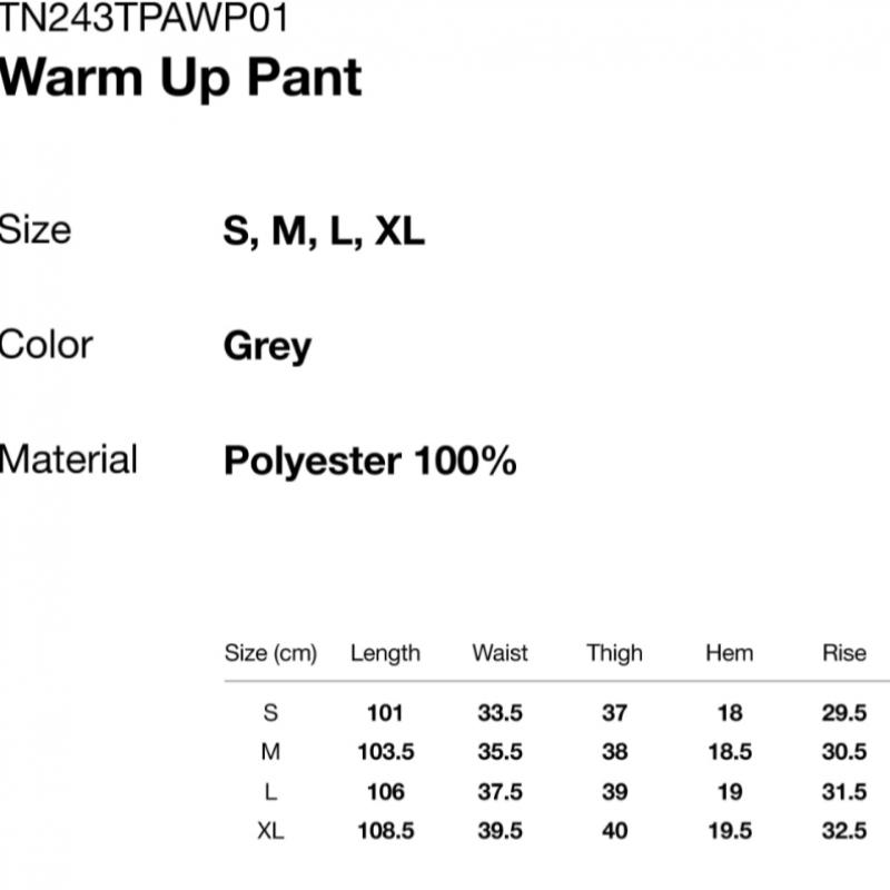 ThIs Is Never That Warm Up Pant Grey