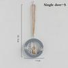 1pcs Elkdeer Wooden Wall Mount Christmas Tree Hanging Pendant Ornament Decor Christmas Decorations Supplies