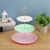Durable Fruit and Dessert Organizer 3 Tiers Cake Display Stand Reusable Food Serving Tray Cakes Organizer for Home