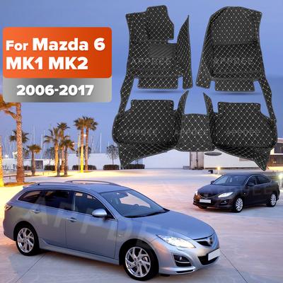 Car Floor Mats For Mazda 6 2006 2007 2008 2009 2010 2011 2012 2013 2014 2015 2016 2017 Auto Foot Pads Interior Accessories
