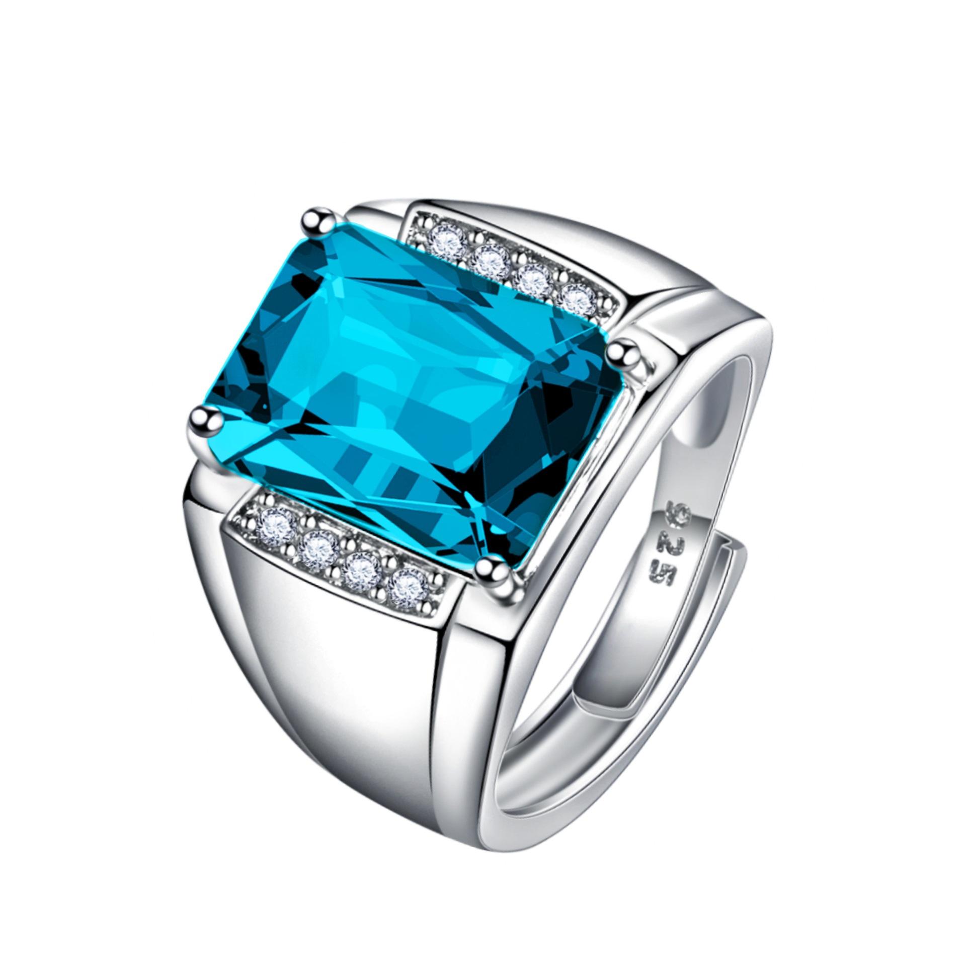 

Hot 5A Zircon Ring Luxury 925 Sterling Silver for Women Wedding Fine Jewelry Engagement Plated 18K White Gold Rings Fashion resizable