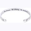 Verstecktes Nachrichtenarmband - Sei mutig. Sei stark. Sei badass - Bedeutungsvolle Geschenke für Frauen Freundschaft Geburtstagsgeschenke für BFF Schwester