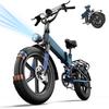 URLIFE-T5 48V 13Ah Batería Extraíble Bicicleta Eléctrica | Motor de 1500W Nominal, Plegable para Viajes Urbanos y Aventura