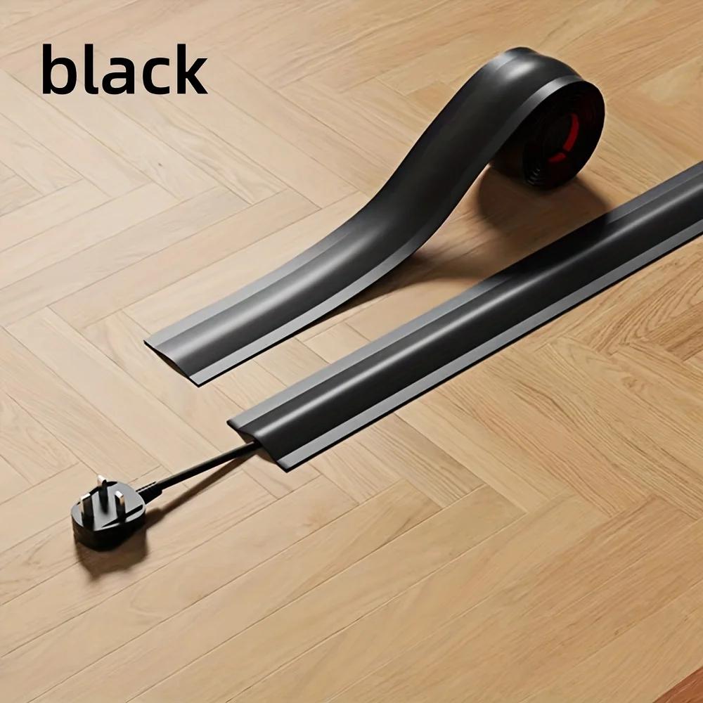 1 roll of self-adhesive PVC wire protector, wire manager, self-adhesive wire hider, 118.1inch flexible wire protector