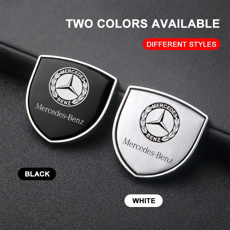 1Pcs 3D Metal Auto Door Shield Emblem Car Body Badge Sticker For Mercedes Benz W247 W212 W213 W205 AMG W177 V177 W176 GLA GLC X253 W166
