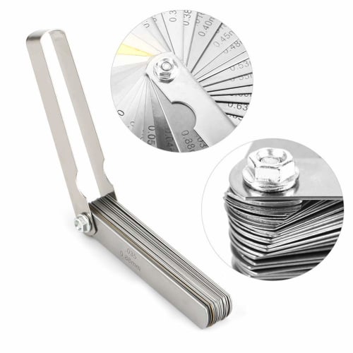 32-Piece Set of Thickness Gauges, String Action Rulers, Stainless Steel, Thickness Gauges, Gap Gauges, Measuring Tools, Thickness Gauges, Guitar Strin