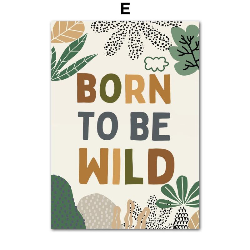 Löwe Giraffe Elefant Affe Regenbogen Blatt Wandkunst Leinwandmalerei Dschungeltier Poster und Drucke Bilder Baby Kinderzimmer Dekor