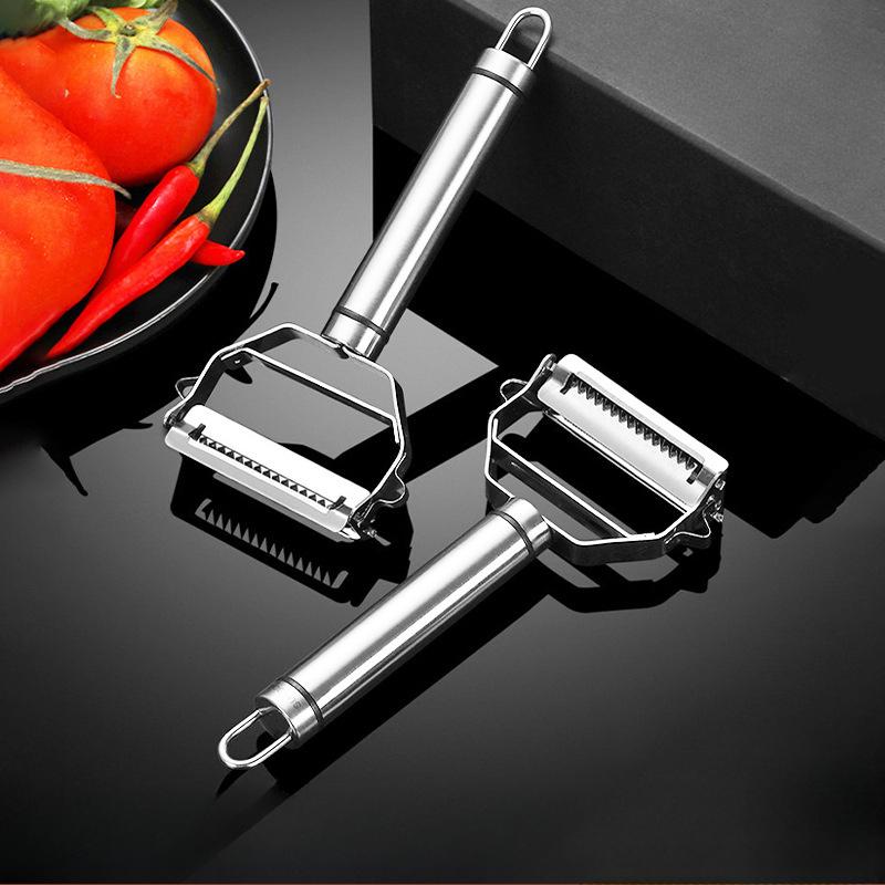 Fine Quality Peeler Kitchen Accessories Cooking Tools 304 Stainless Steel Peeler 17cm Multi-Functional Potato Vegetable Peeler Double Planing Grater