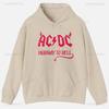 ACDC Printed Unisex Hoodie Plain Clothes Tops Women Long Sleeve Graphic Sweatshirt Quality Clothing Autumn Streetwear Custom Funny
