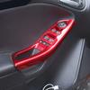 For Ford Focus 3 MK3 2015 2016 2017 2018 LHD Door Window Lifter Panel Frame Decoration Cover Trim Sticker Interior Accessories