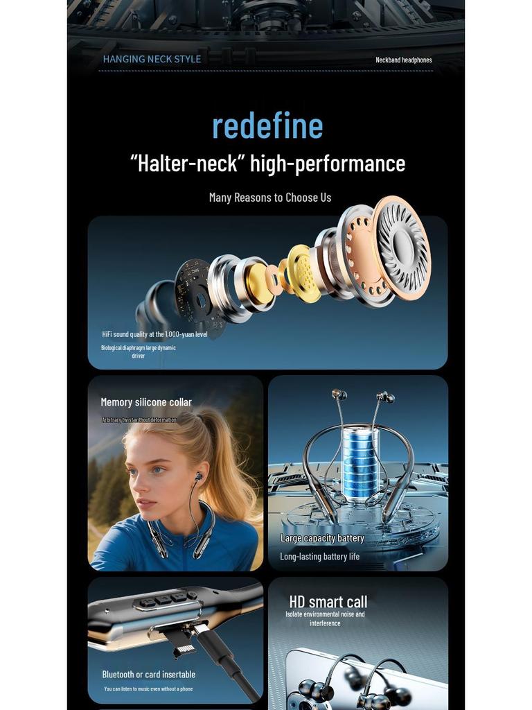 X-51 Bluetooth Neckband Earphones: Wireless, Noise-Cancelling, High-Quality Sound, Ultra-Long Battery, Ideal for Sports