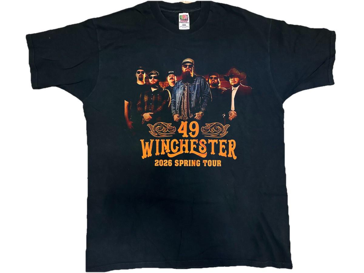 New Special 49 Winchester Band On New Tour Black T-Shirt CL875 XL