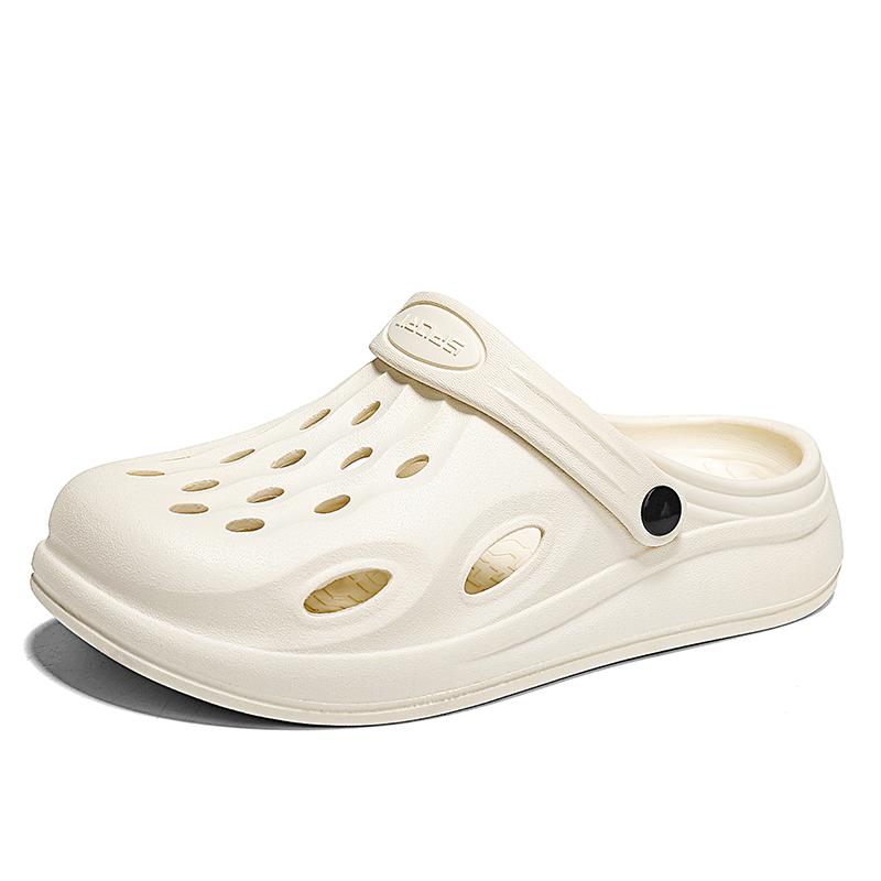 Fashion 2025 Summer New Hole Shoes for Men Breathable and Comfortable Garden Clogs Slippers Anti Slip Beach Sandals Shoes