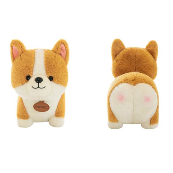 Juguete de Peluche Corgi de 25/40 cm Muñeco de Animal Lindo Suave Almohada para Abrazar de Acompañamiento y Confort Corgi de Piernas Cortas Juguete de Peluche Relleno Animal Regalo para Niños y Niñas