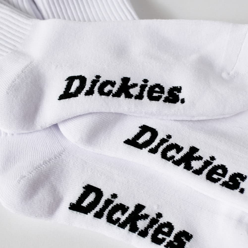 Dickies Logo Embroidered Pile Bottom High Socks Long Length White Men's 3-Pack 23-25cm Women's 3-Pack